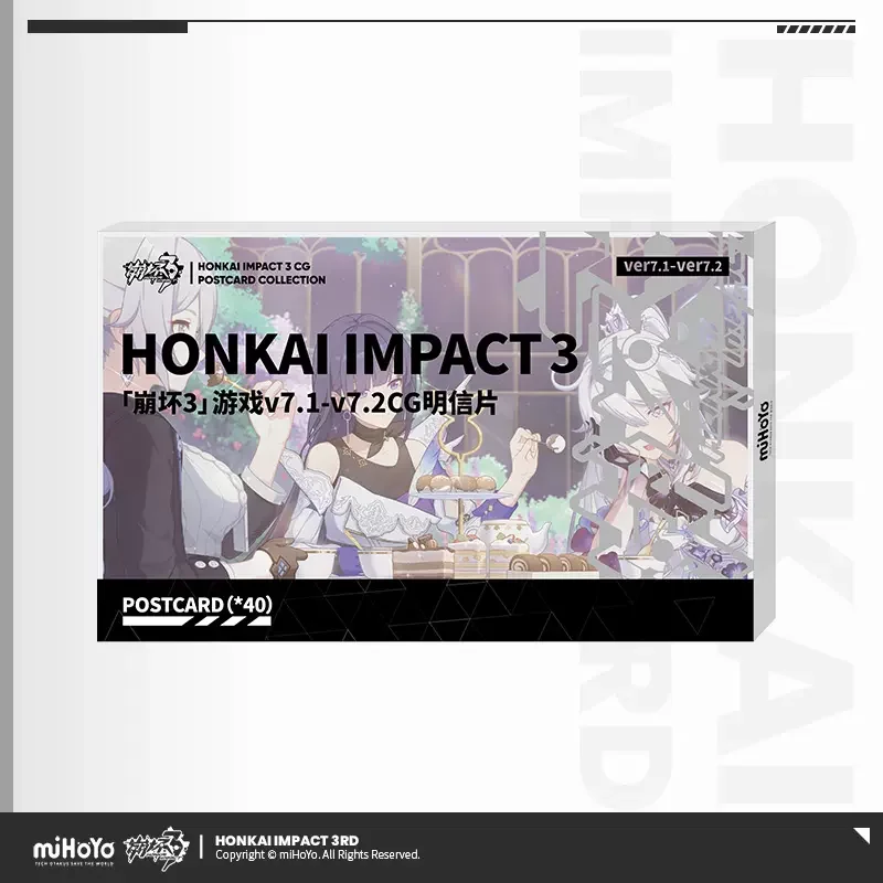 Sunsyea Honkai Impact 3e officiële merchandise miHoYo originele authentieke CG-serie illustratie ansichtkaart 40-delig