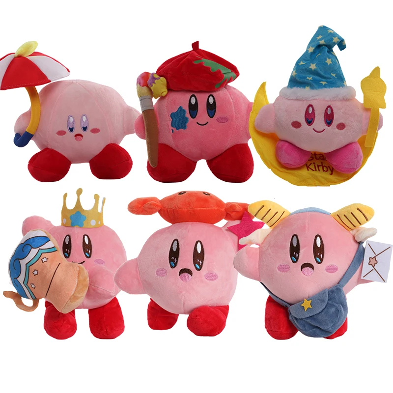 

20cm New Star Kirby Plush Stuffed Toys Cute Soft Peluche Cartoon Anime Figures Dolls Children's Birthday Gifts Kawaii Xmas Decor