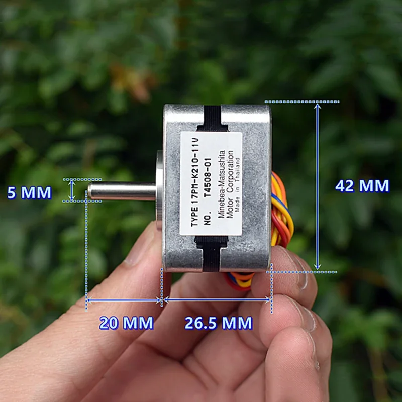 

Minebea NEMA 17 42MM 2-Phase 4-Wire Hybrid Stepper Motor 5mm shaft for RepRap 3D Printer Prusa CNC Robot Engraving Machine