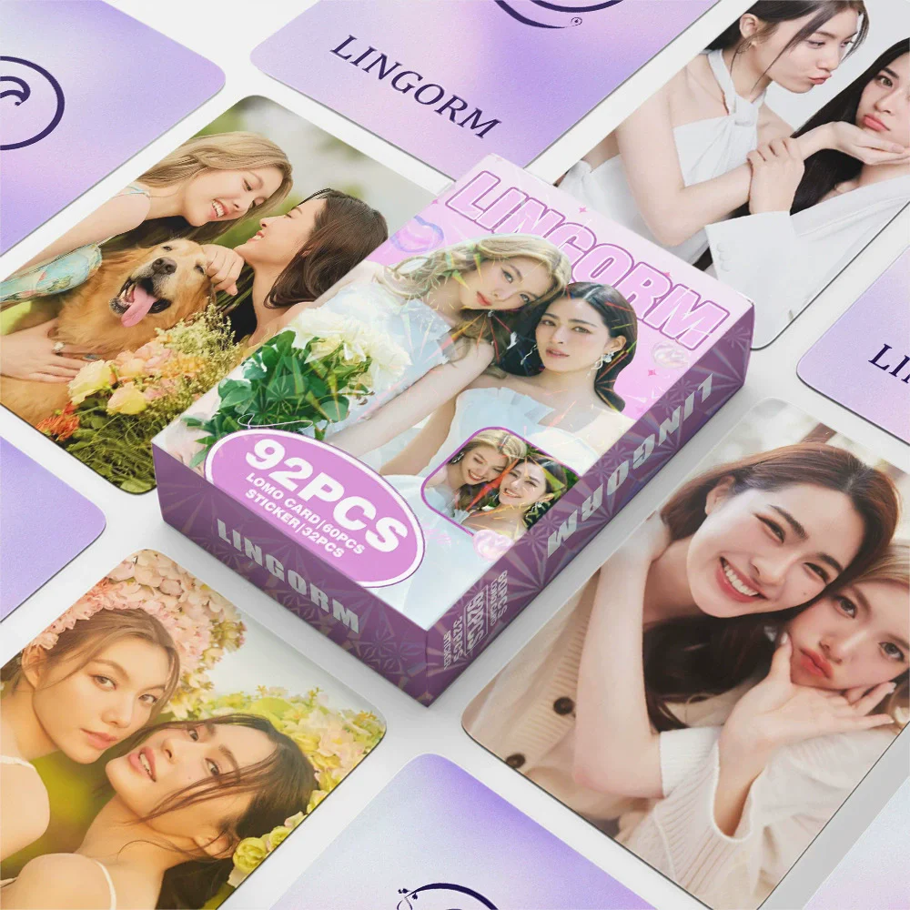 

92 & 124 Pcs Thai Drama The Secret of Us LingOrm Laser Lomo Card Ling&Orm Characters HD Photocard with Stickers