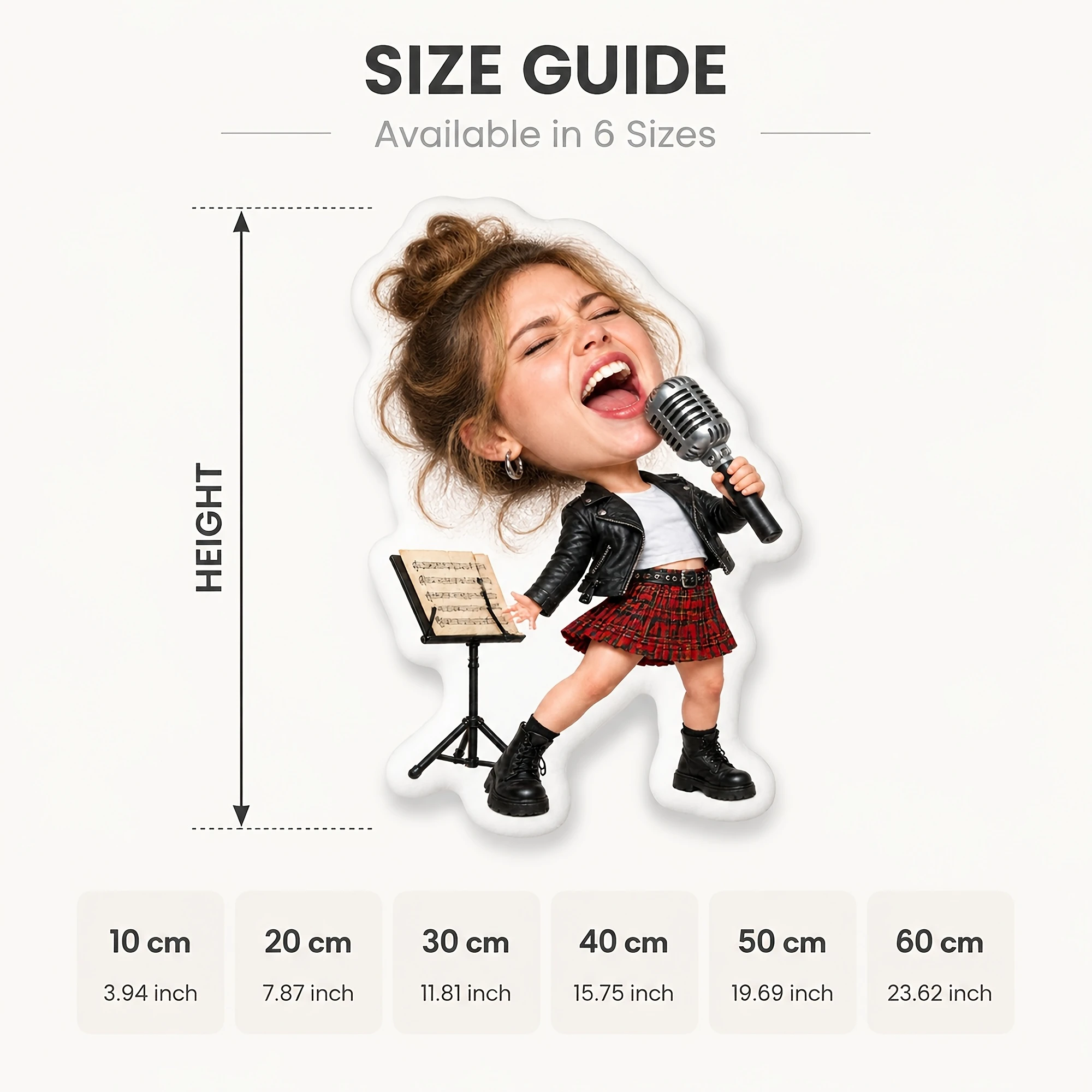 1pc Custom Double-Sided Printed Creative Fun Shaped Throw Pillow, Singing Performer Design for Sofa, Bedroom, Office, And Decora