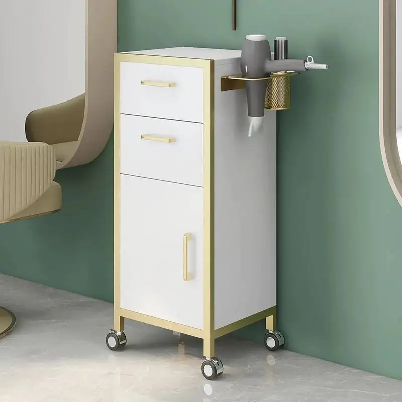 

Hairdressing Trolley Utility Cosmetic Helper Auxiliary Storage Cart For Beauty Salon Carrello Attrezzi Salon Furniture MQ50TC