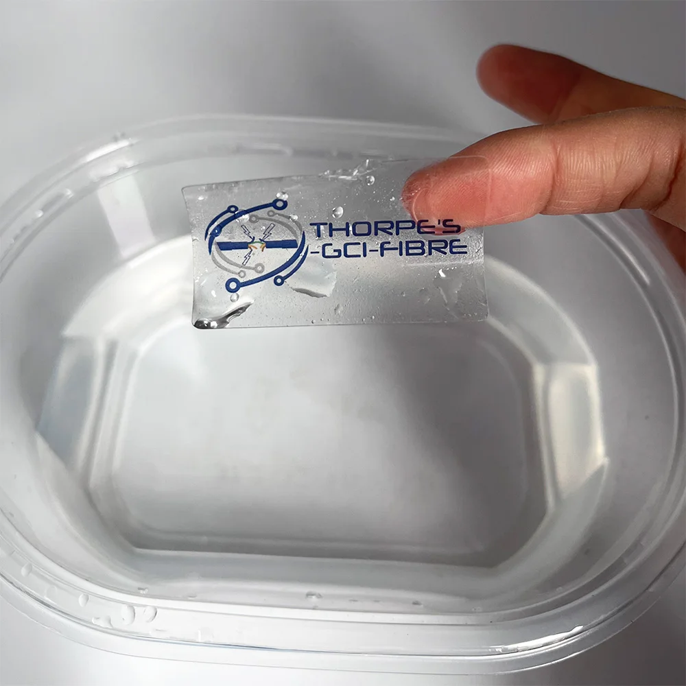 Customize 500PCS Transparent Stickers Waterproof Oil-Proof Vinyl Labels For Outdoor Kitchen Jars Containers Organizing Crafting