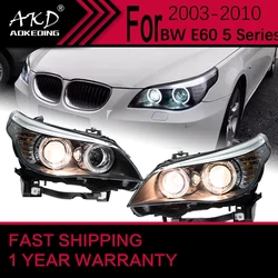 Car Lights for BMW E60 LED Headlight 2003-2010 520I 523I 530I Head Lamp Drl Projector Lens Automotive Accessories