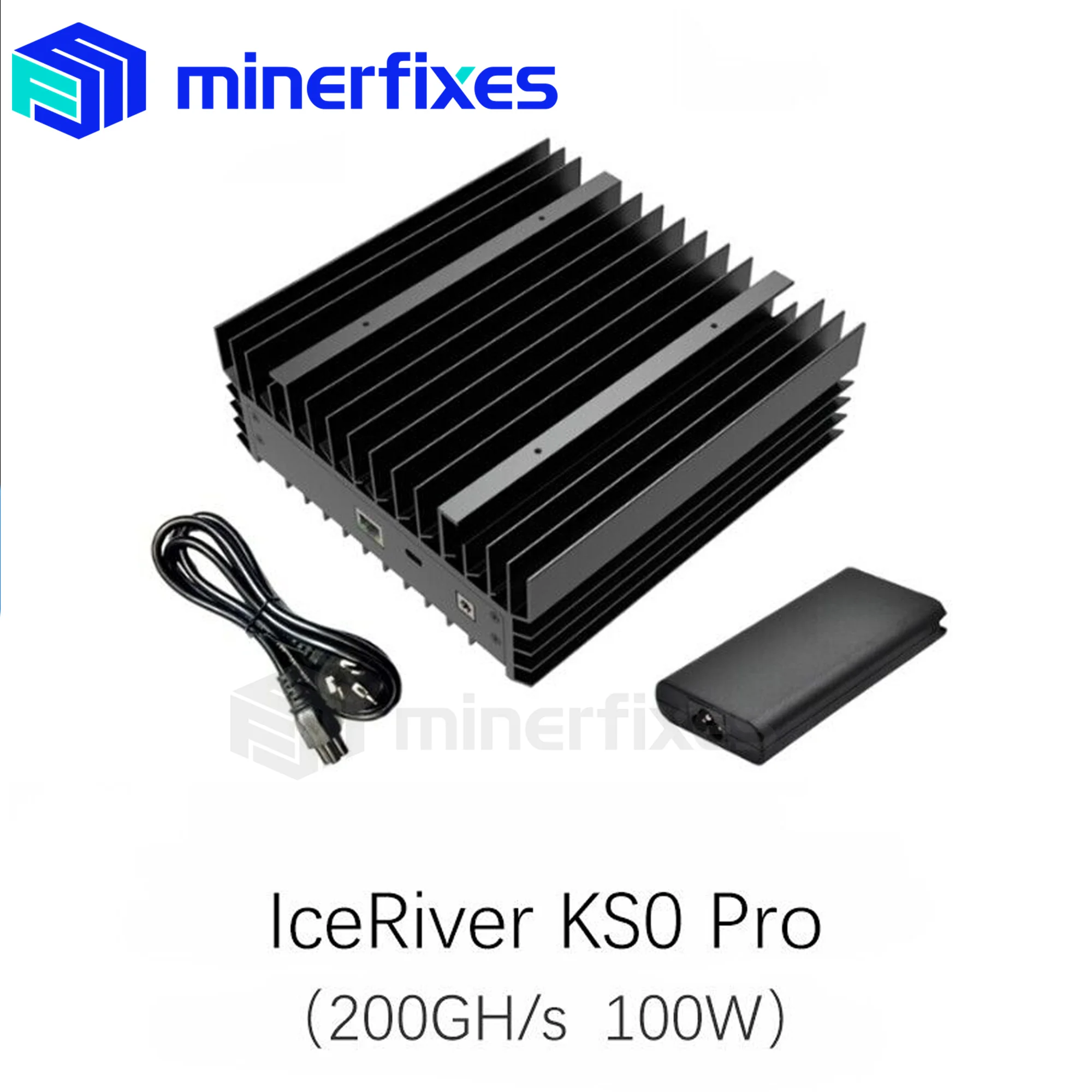 Máquina de minería iceriver ks0 pro 200gh Asic, suministro de energía oficial, Kaspa Crypto, envío gratis, en stock