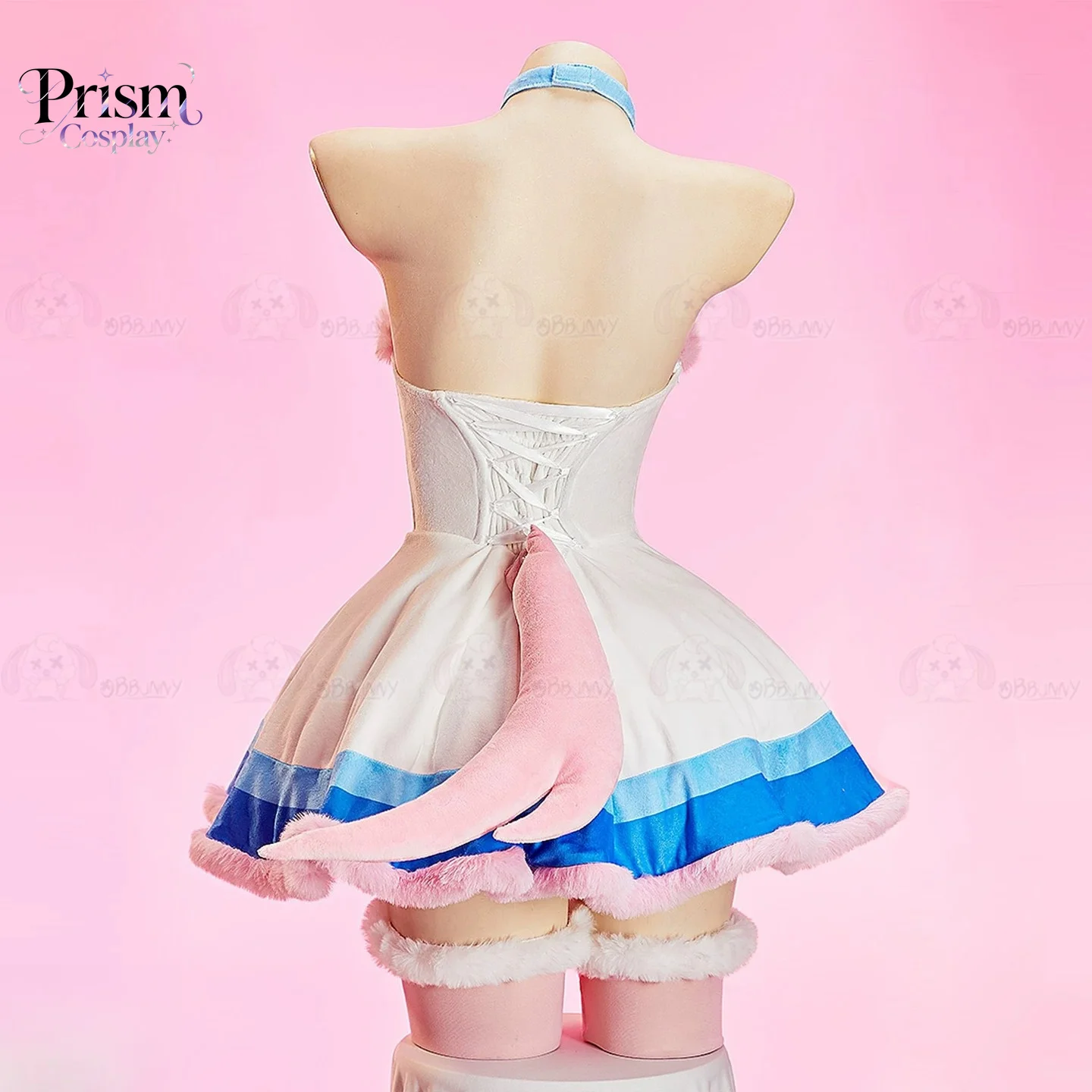 Disfraz de Duende Navideño Original de Alta Calidad, Vestido con Capa Rosa y Peluda, Disfraz de Cosplay para Mujer, Traje de Felpa con Volantes para Halloween