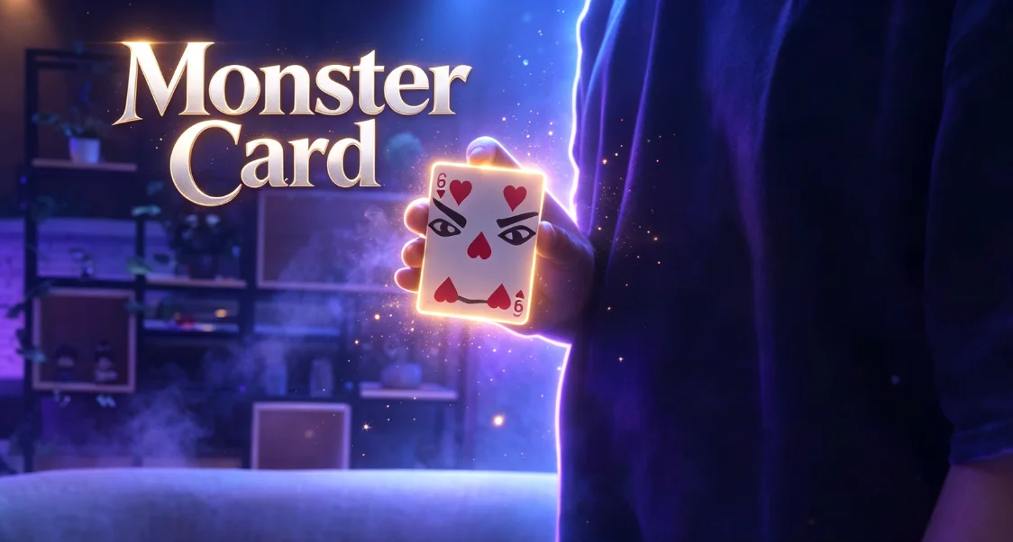 Monster Card Magic Trick Gimmick Playing Card Deck Poker Card Mentalism Illusion Prop Professional Magician Close Up Street