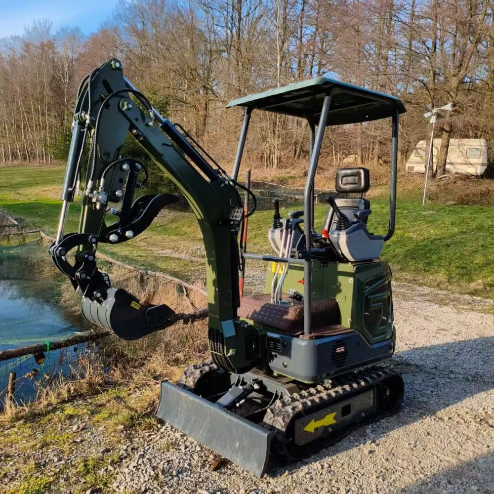 

CE EPA Customized Mini Excavator 0.8T-1.5T, Small Digger with Hydraulic Arm for Trenching and Loading Work