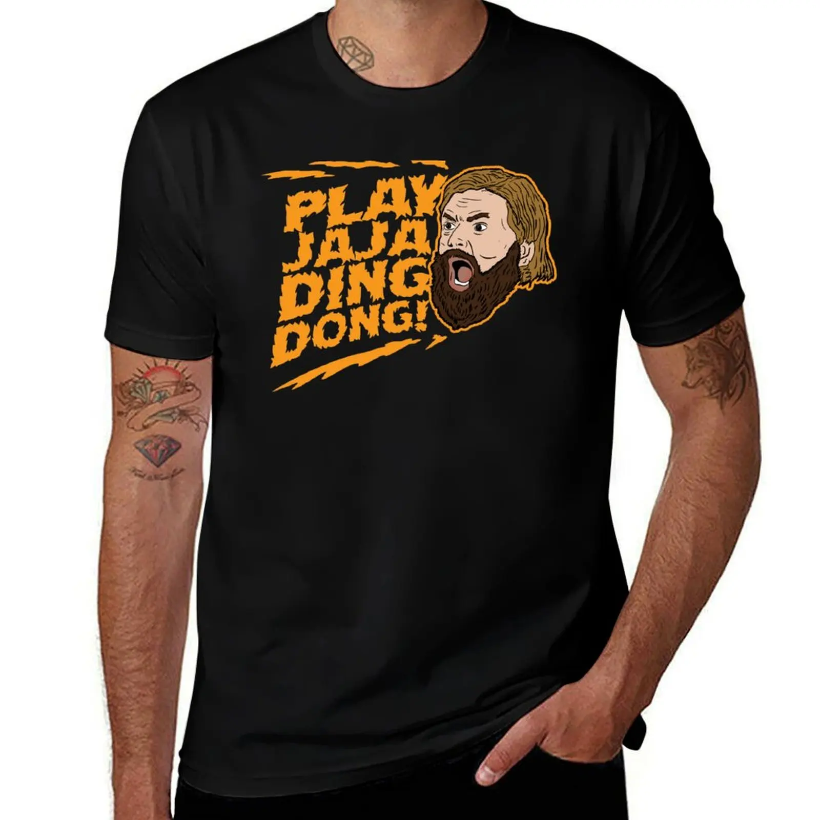 Play Jaja Ding Dong! T-Shirt Plus Size Solid Color T-Shirt