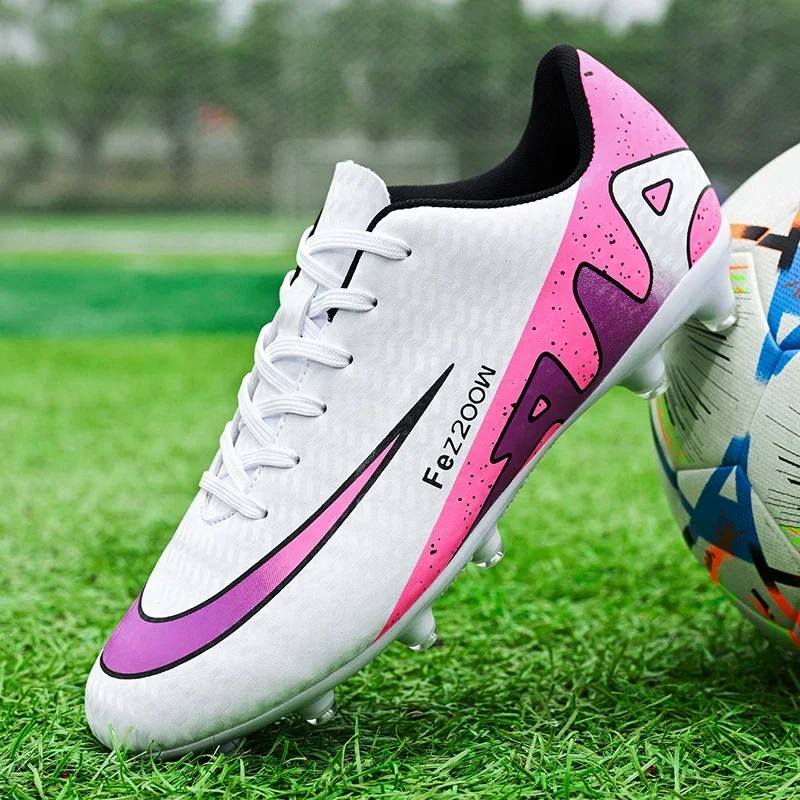 New Men Football Boots FG TF Outdoor Soccer Shoes Comfortable Sports Shoes Long Spikes High Quality Futsal