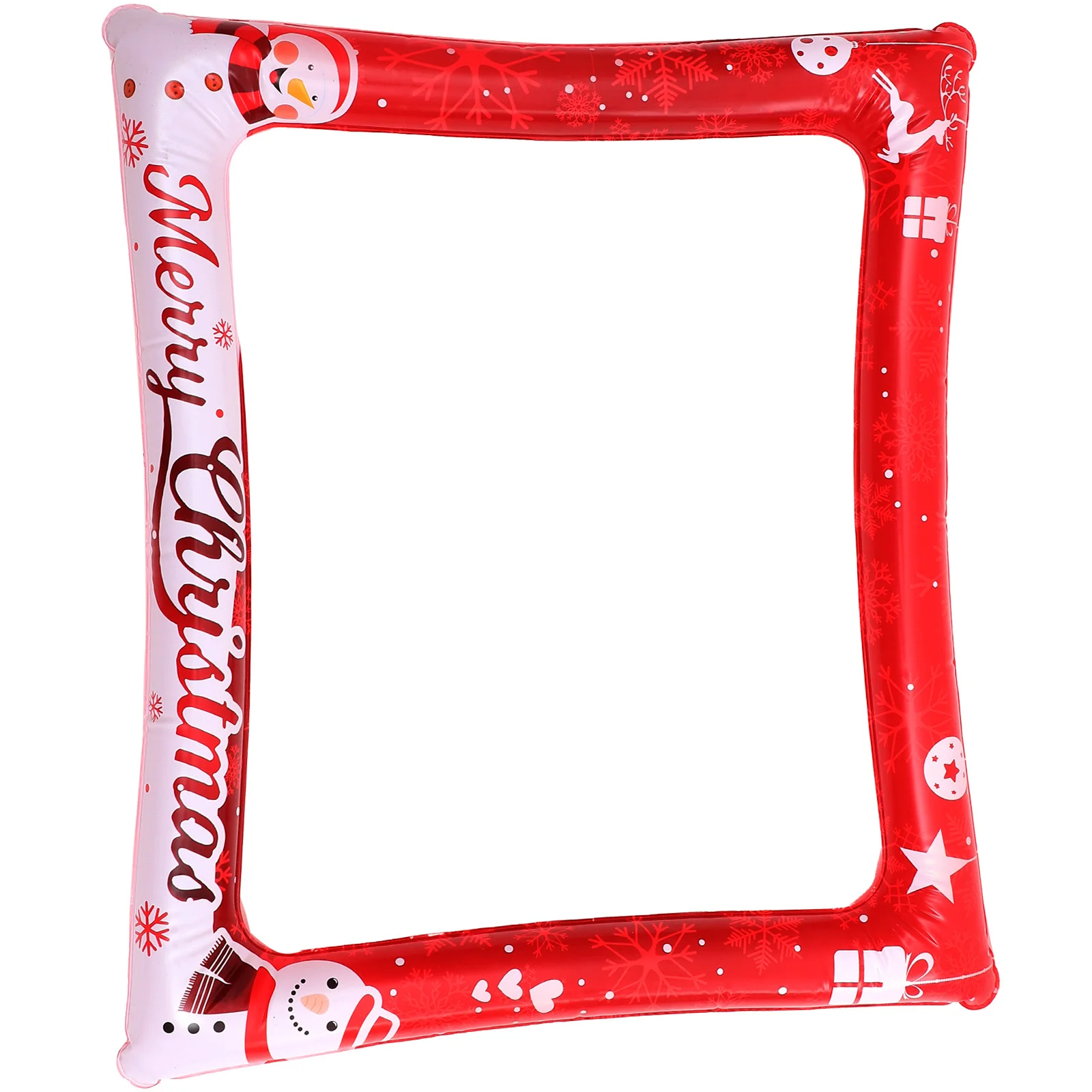 

Christmas Inflatable Photo Frame Selfie Prop Large Lightweight Party Decoration For Holiday Events Xmas Theme Pvc Frame Decor