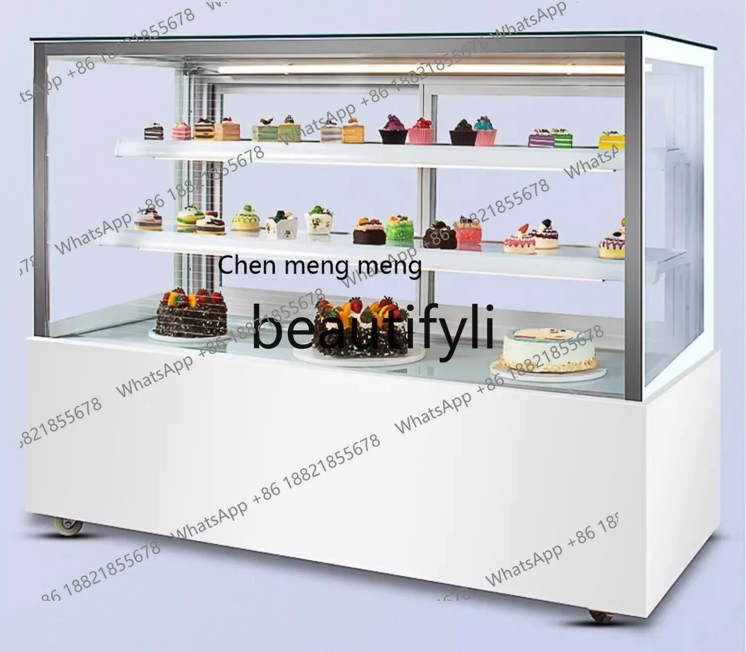 Z189 a56 Coffee Shop Baking Shop Built-in Bar Dessert West Point Refrigerated Display Cabinet Freezer