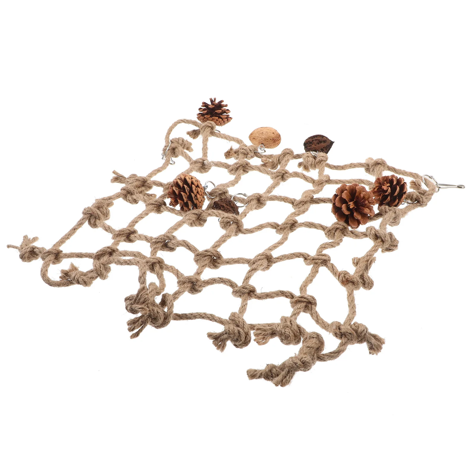 

Bird Climbing Net For Parrot Lovebird Finch Cockatiel Woven Rope Ladder Pet Exercise Durable Hammock Decor Perch Climb