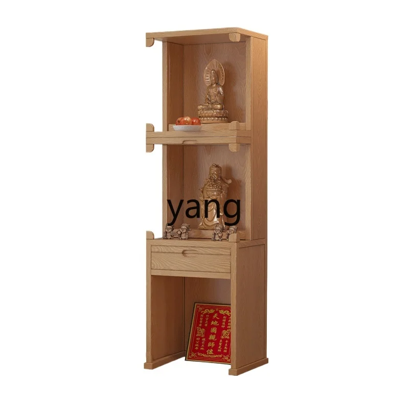 

ZL solid wood three-layer shrine cabinet ancestral landlord shrine standing cabinet Buddhist shrine offering table