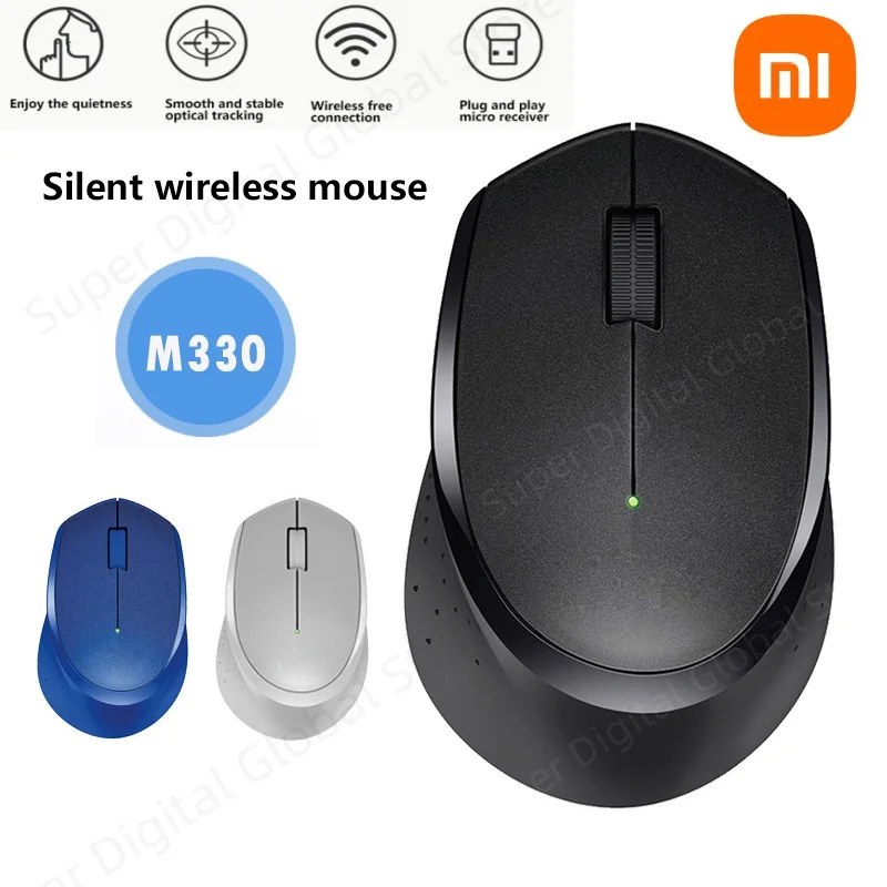 Беспроводная бесшумная мышь Xiaomi 2,4G USB-интерфейс для домашнего офиса, ноутбука, настольного компьютера для M330, эргономичная портативная офисная мышь, подарок Беспроводная бесшумная мышь Xiaomi 2,4G USB-интерфейс для домашнего офиса, ноутбука, настольного компьютера для M330, эргономичная портативная офисная мышь, подарок