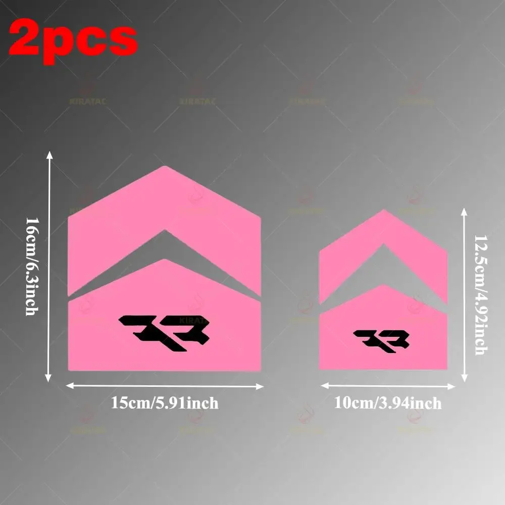 2Pcs Set RR Logo Motorcycle Rim Vinyl Decals Waterproof for Wheel Decor