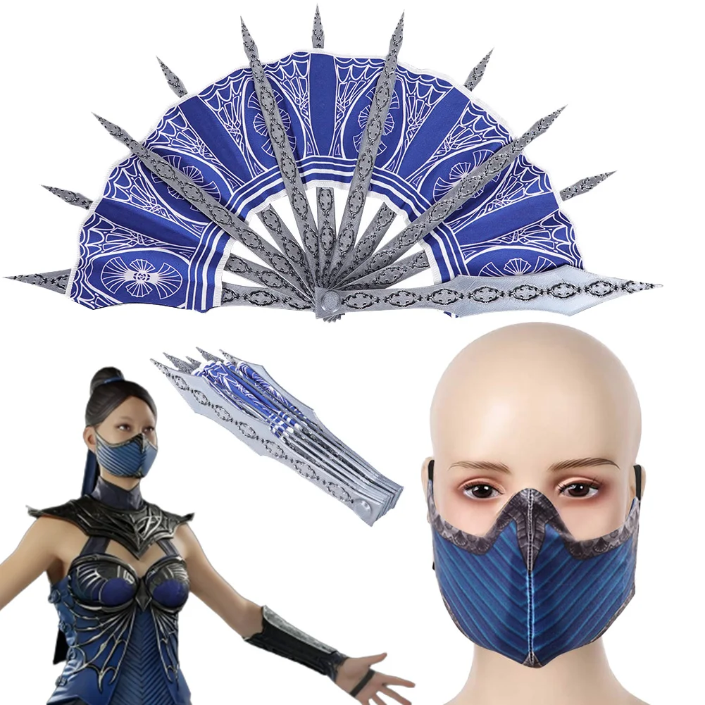 

MK2 Kitana Fan Blade Game Mortal Kombat 2, фэнтезийный костюм для косплея, аксессуары для маскировки, аксессуары для взрослых и женщин, фантазия, реквизит для вечеринки, подарки