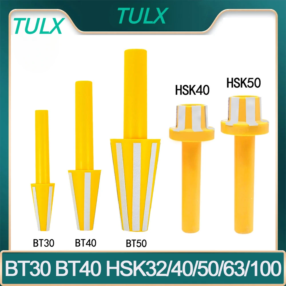 TULX BT30 BT40 BT50 HSK32 HSK40 HSK50 HSK63A HSK63F HSK Spindle Cleaning Rod Cleaner Brush Taper Collet Holder Wipe CNC Tool