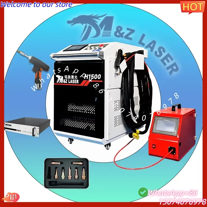 2026 New 1500W Handheld Fiber Welding Cleaning & Cutting Machine with 4-in-1 Welder Water-Cooled 2-Year Warranty
