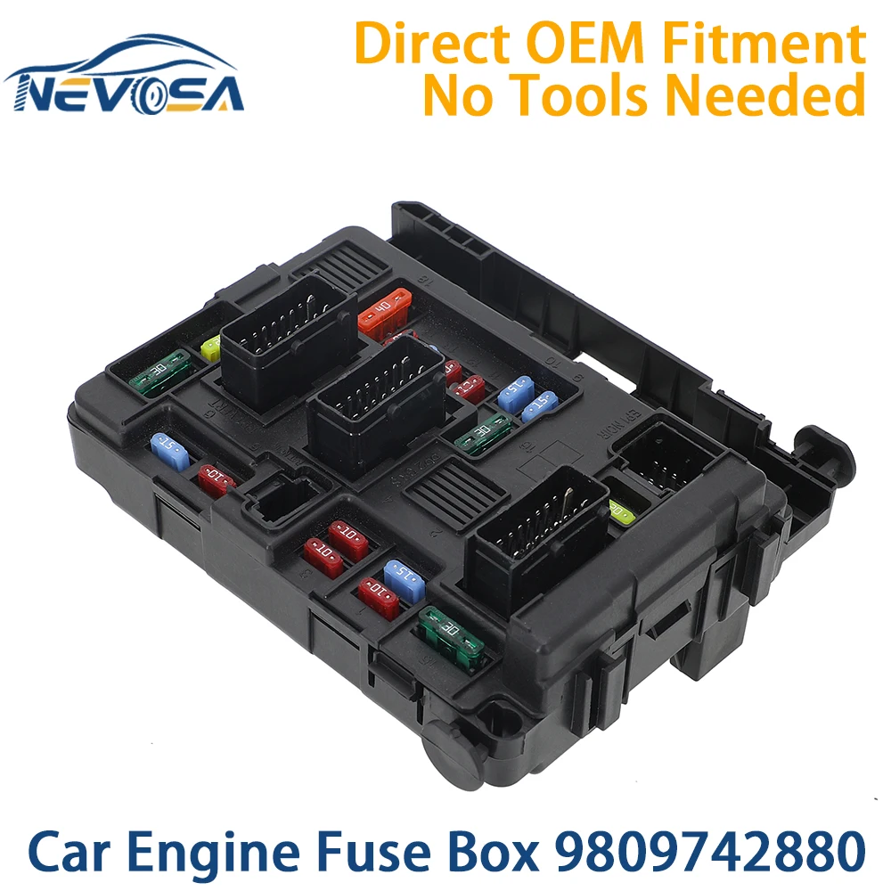 For Peugeot Partner 206 307 for Citroen Xsara Berlingo Picasso C2 C3 C5 9650618280 Car Fuse Box Module 6500Y3 BSM B5 Accessories