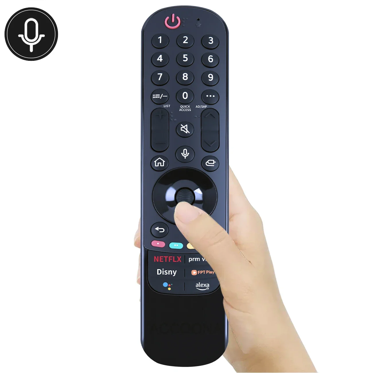 Magic Voice Remote Control MR22GA MR22 AKB76039905 for LQ, UQ, NANO75, QNED91, UP/NANO75/77/80/86 Smart TV with Voice Function