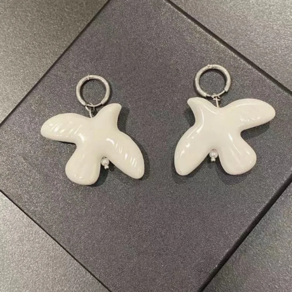 Europe And America Cold Wind Pigeon And Bird Pendant Earrings With Advanced Minimalist Design For Women's Ins Ear Buckle