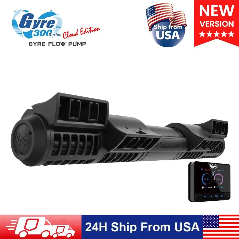 

New Grye 300 Advanced Cloud Controller with 20 Wave Presets Syna-G cloud App Waterproof Silent Suspension Magnet Mount Aquarium