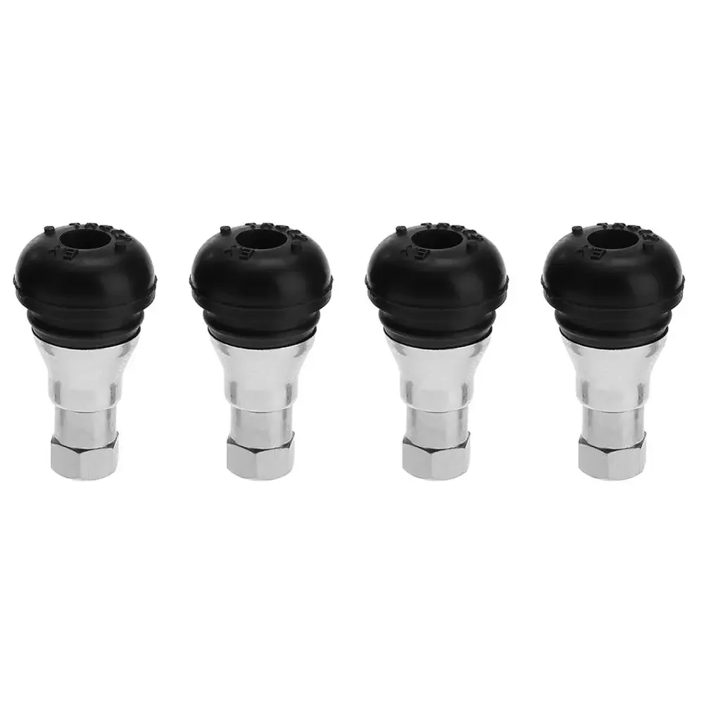 4pcs/lot Tire Valve Car Chrome Rubber Tubeless Wheel Tyre Tire Valve Stem Cap Covers Suitable for standard 11mm rim hole