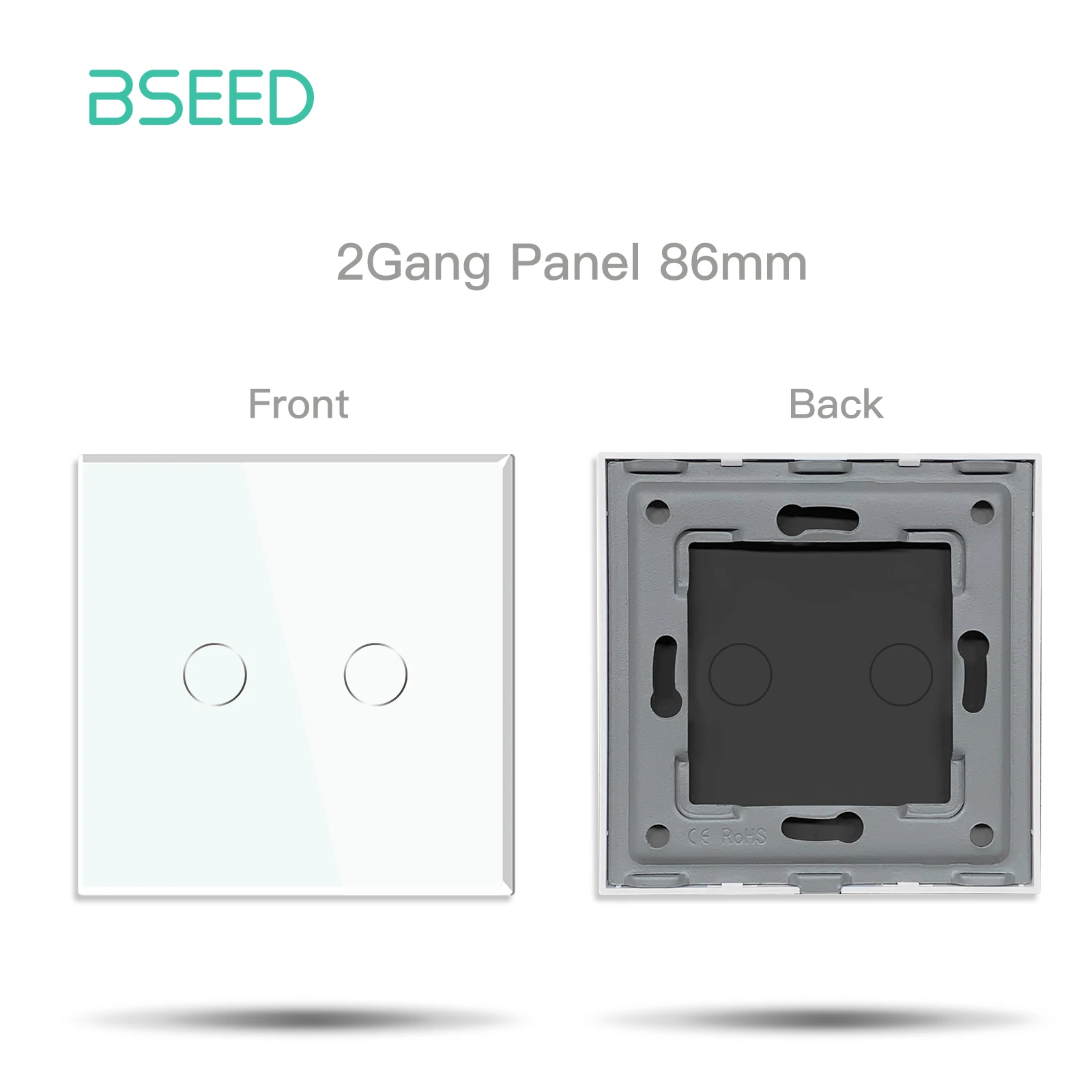 BSEED Zigbee 1/2/3Gang Touch Schalter 1/2/3Weg Funktion Basis EU Buchse Smart Stecker Glas Panel Buchse Rahmen DIY Kostenlose Kombinieren 7