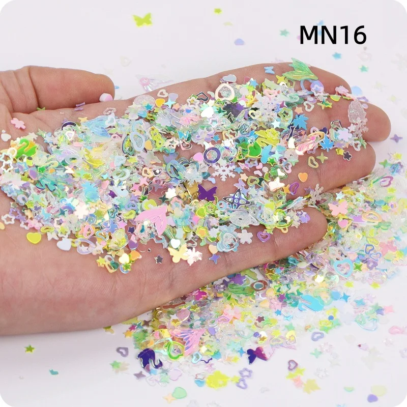 Ins style Internet celebrity mix Symphony sequins DIY quicksand filled granular manicure mix shiny fragments