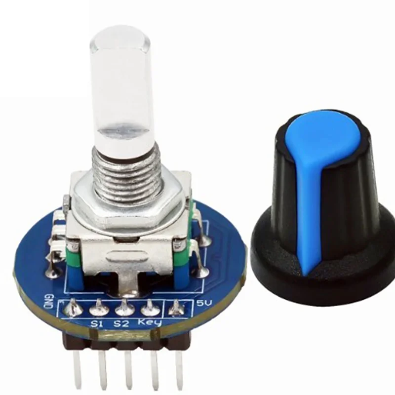 360-graden roterende encodermodule Encoder roterende potentiometer met knopafdekking voor EC11 condensatorapparaten-Y05A