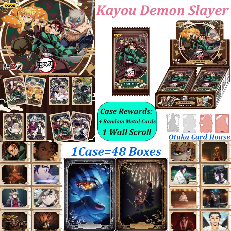 

KAYOU Genuine Demon Slayer Cards Dawn Chapter Dawn Pack Kochou Shinobu Anime Character Collection Trading Cards Toy Gift