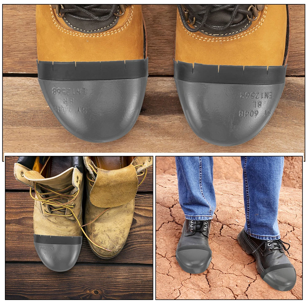 

2 Pairs Protector Anti-smashed Shoes Miss Protection Safety Covers Caps