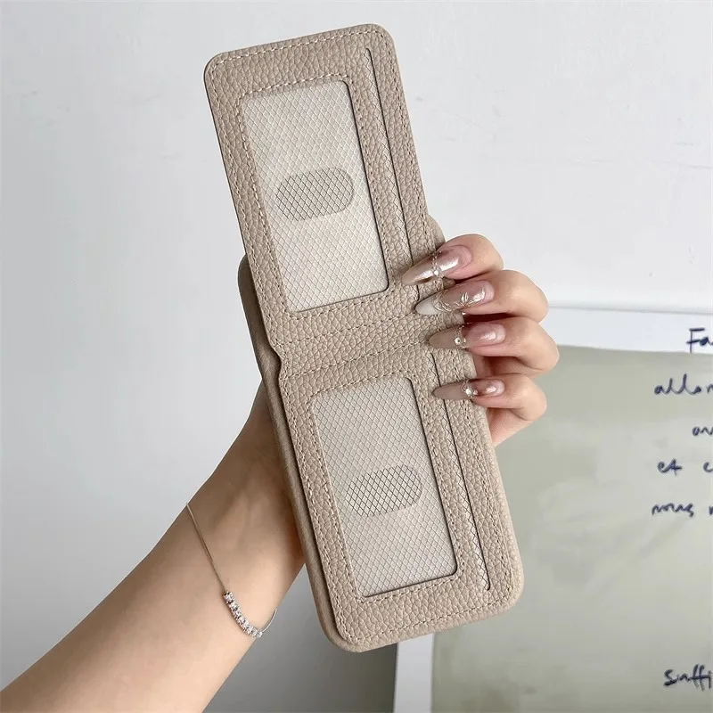 HOCE Luxury Lychee Leather Card Wallet Holder Slot Phone Case For iPhone 17 Air 16 15 13 12 11Pro Max Shockproof Anti-drop Cover