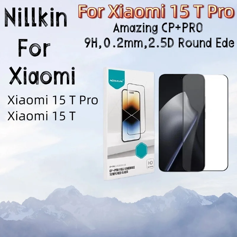 NILLKIN para Xiaomi 15 T Pro película protectora de pantalla CP + PRO HD película de vidrio templado de pantalla completa transparente para Xiaomi 15 T vidrio