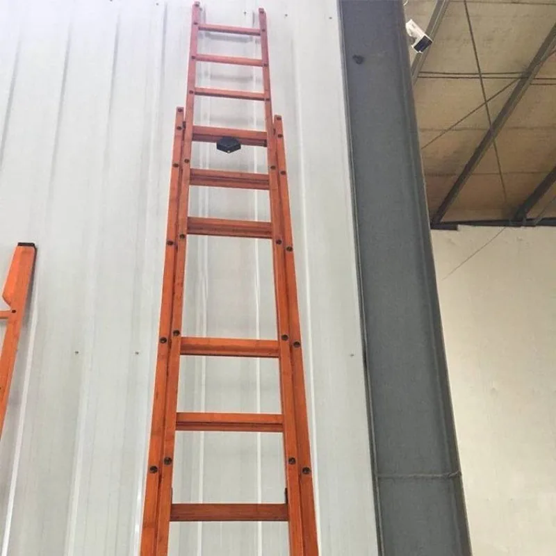 Fire rescue  6 meters two-section  telescopic bamboo life  emergency rescue ladder