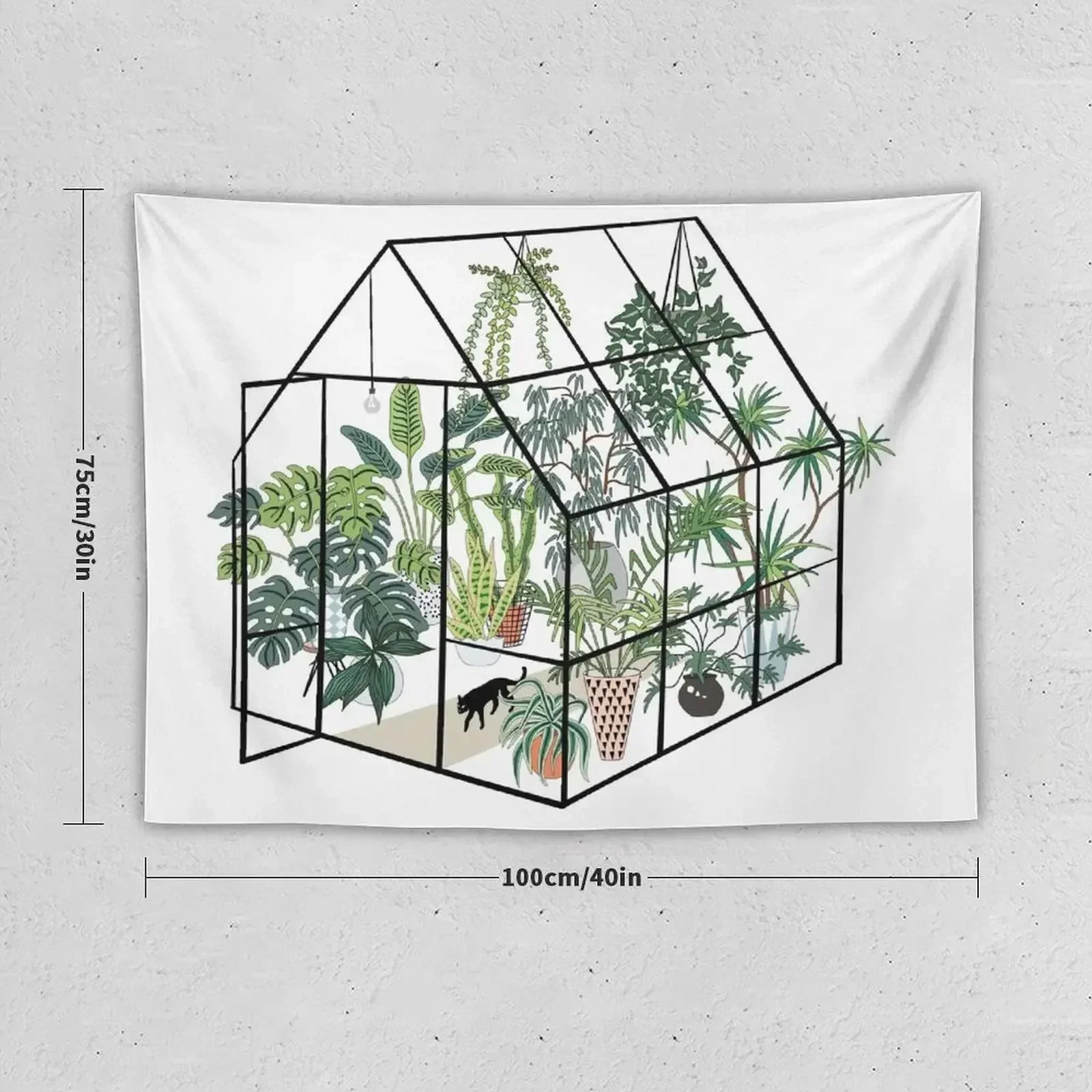 greenhouse with plants Tapestry Decorations For Room Home Decorations Bedroom Decoration Tapestry