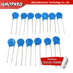 Varistor de 20 piezas 7D151K 7D180K 7D181K 7D220K 7D270K 7D271K 7D330K 7D390K 7D391K 7D431K 7D470K 7D471K 7D680K piezoresistor