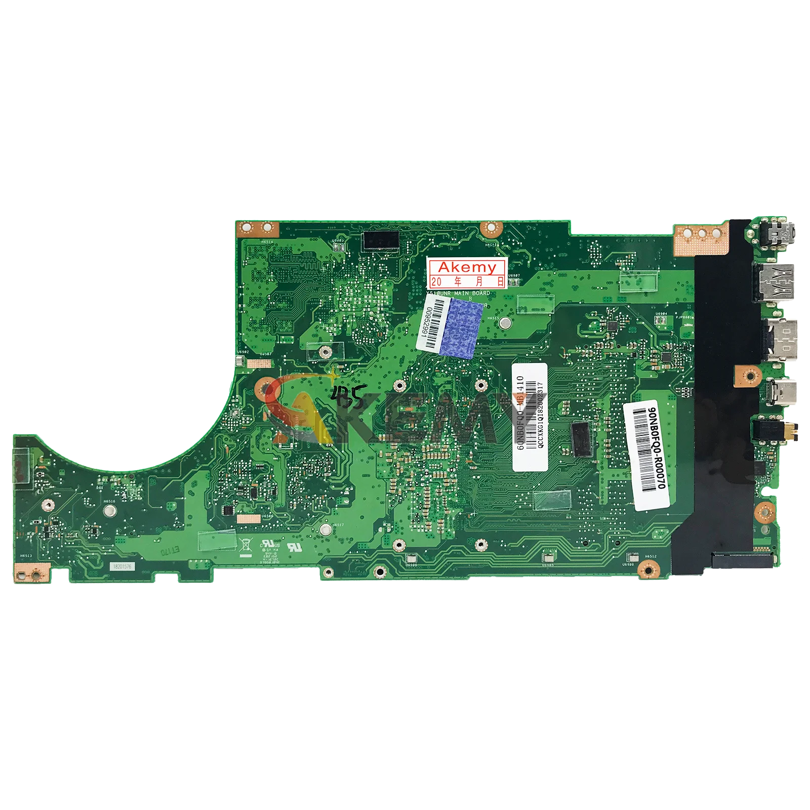 X510UN Laptop Motherboard For ASUS X510UA X510UNO X510UQ X510UNR X510URR X510U X510UR S510U X510UQR A510U Mainboard I3 I5 I7 CPU