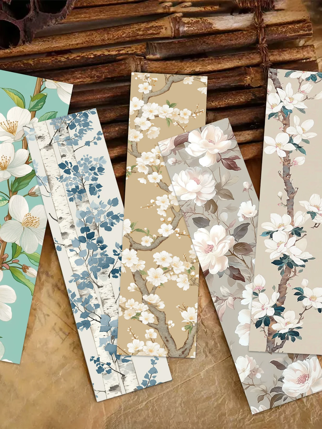 30pcs Flower Bookmarks Plants Flower decorations Reading pages Book Marks Creative gifts Student stationery supplies