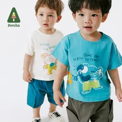 Amila Baby T-shirt 2024 Summer New 