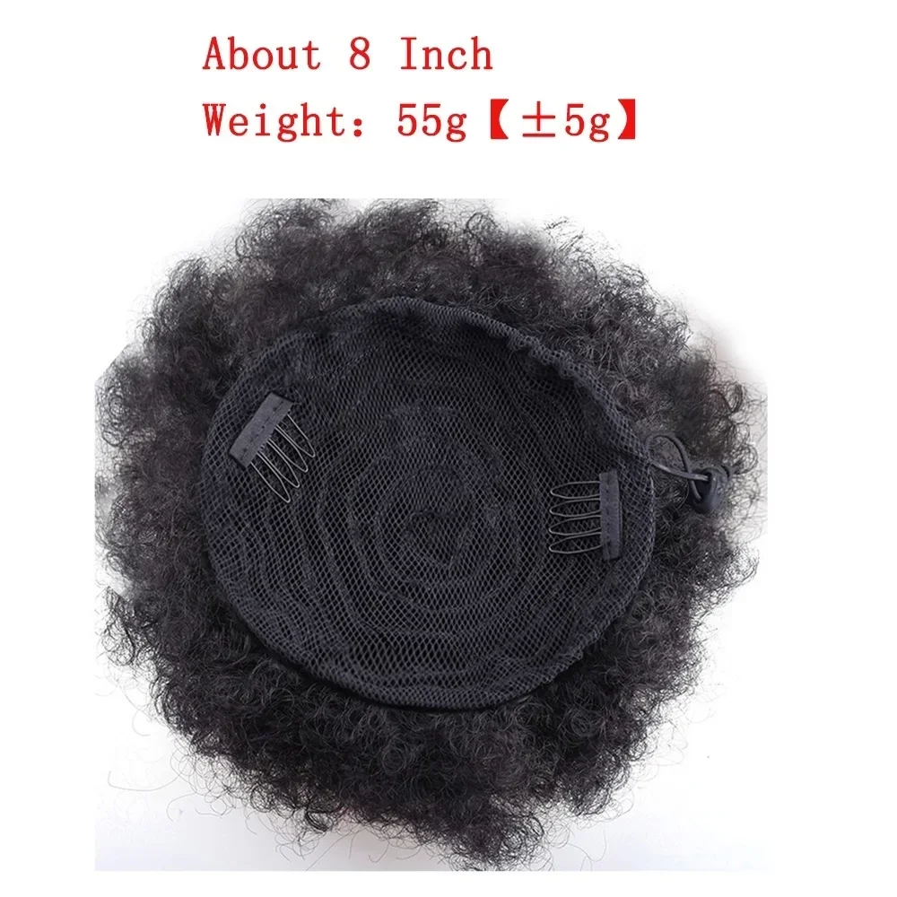غريب الأطوار ث كعكة الشعر الاصطناعية Scrunchy للنساء الأفرو نفخة Chignon وصلات شعر قطع الشعر الرباط ذيل حصان مرن