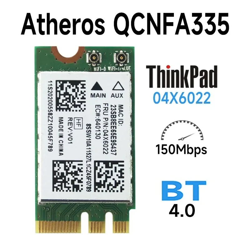 2026 Ngff Wifi Module Qcnfa335 Chip Bluetooth 4 0 Wireless Replacement Spare Part Fit Multiple Notebook Models