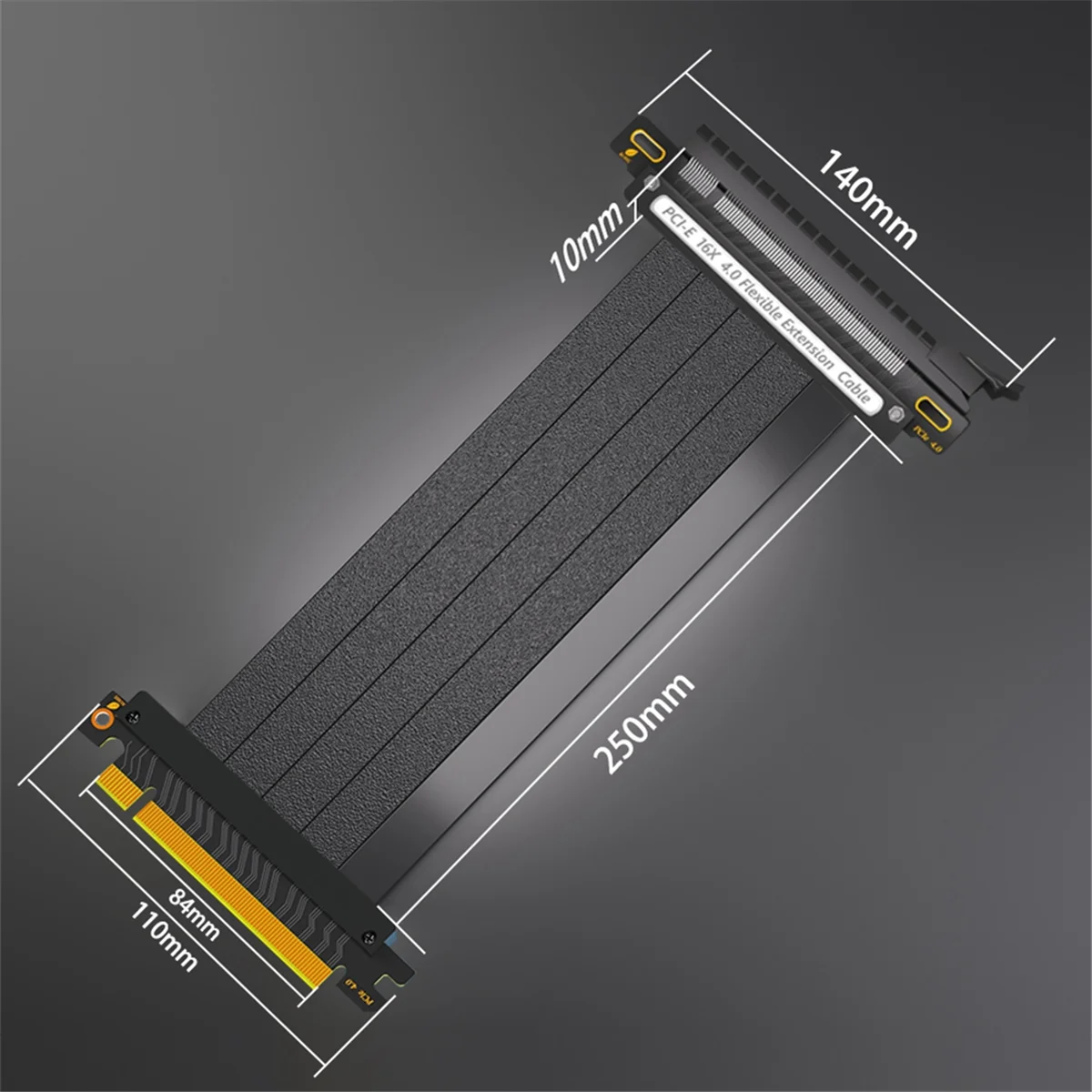 Câble d'extension PCIE 4.0 16X câble Riser GPU haute vitesse avec Port PCI Express pour câble d'extension GPU 30 cm 180 degrés chaud
