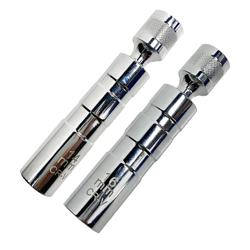 

Инструмент для разборки свечей зажигания автомобиля 14/16 мм, универсальная магнитная розетка для свечей зажигания, тонкостенное универсальное соединение