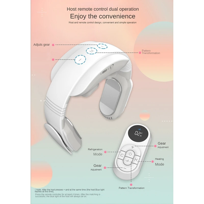 Hängende Hals ventilator Klimaanlage kein Blatt Nacken bügel Luftkühler Heizung Kühl massage gerät Heiß kompresse Vibrations massage gerät