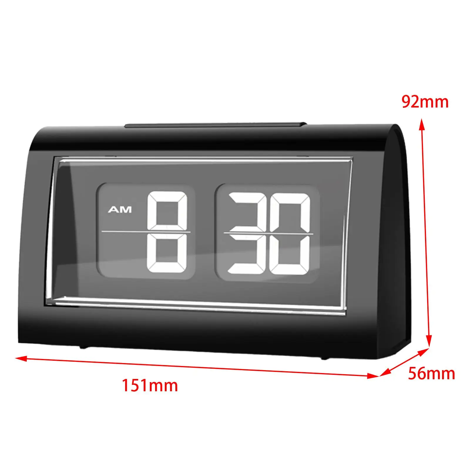 Flip Desk Clock Snooze Clock Electric Digital Clock Large Display Auto Flip Digital Alarm Clock for Adults Living Room Bedroom