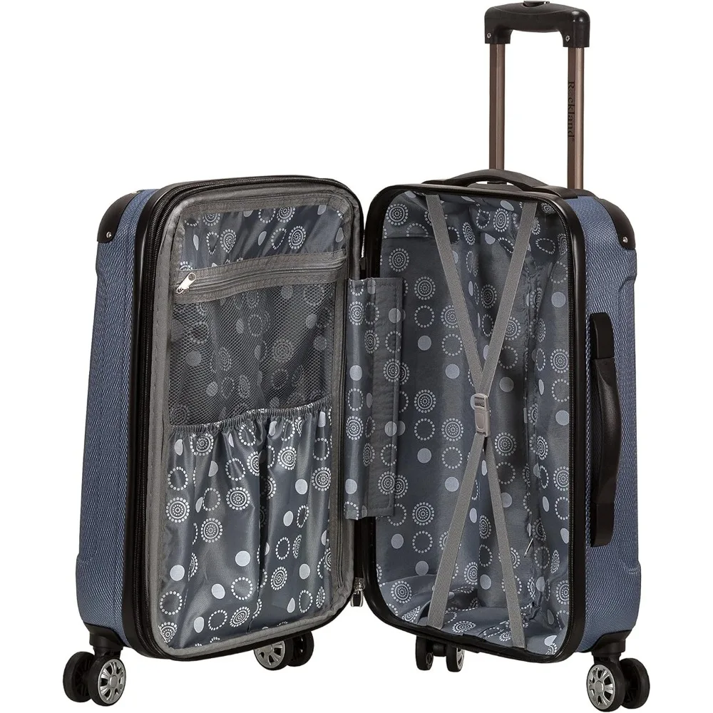 Расширяемая ручная кладь с возможностью 360° °   Spinner Wheels, легкий прочный чемодан из АБС-пластика для путешествий