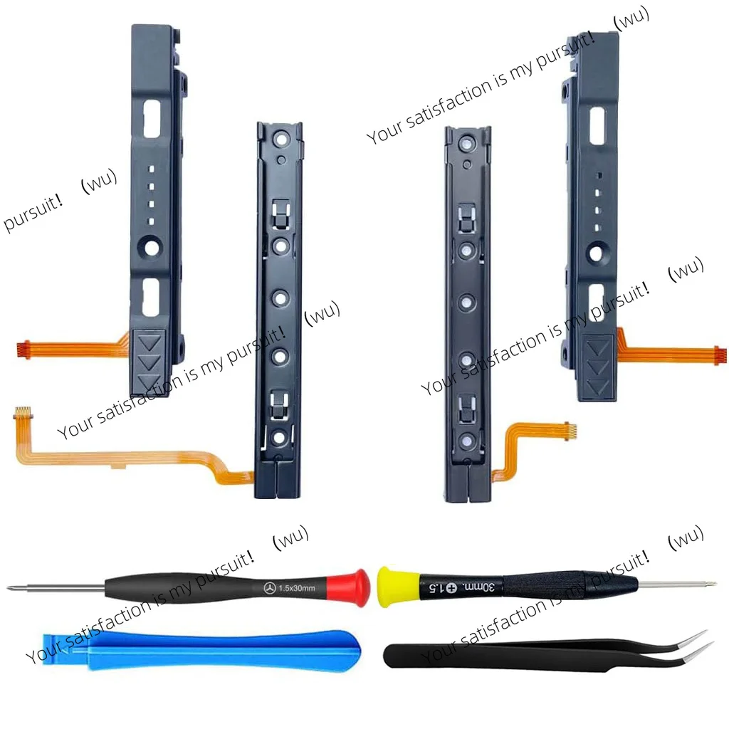 

Original Repart Part Replacement Right and Left Slide Rail with Flex Cable for Nintendo Switch Console JoyCon NS OLED Accessory