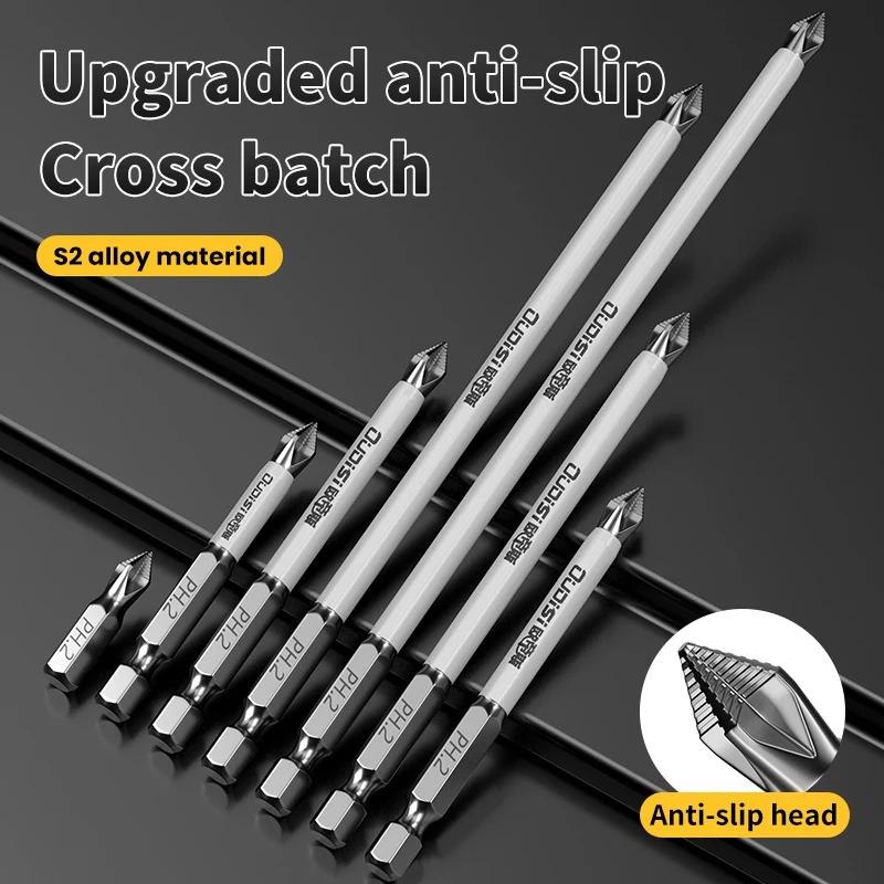 10/20PCS PH2 Slagschroevendraaier Bit Set Magnetische Kruisschroevendraaier Set Klopboor Schroef Gelegeerd Staal Antislip kruisschroevendraaier